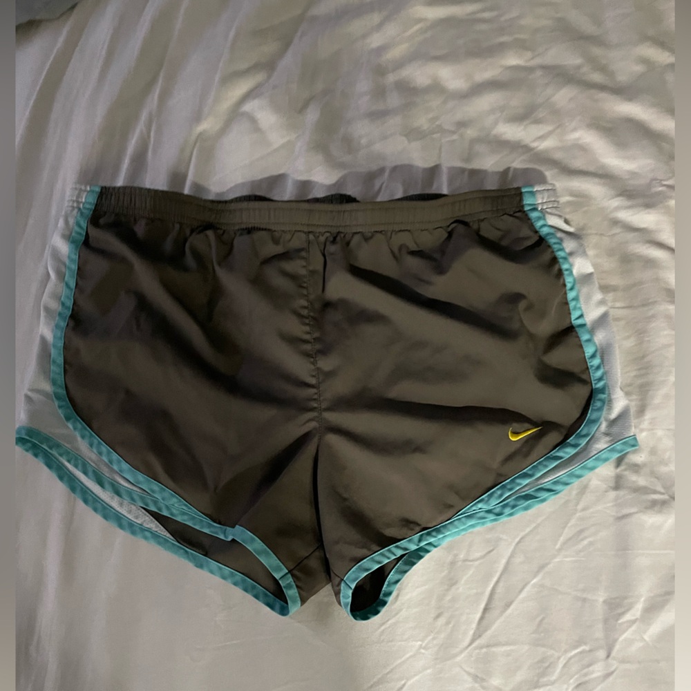 Nike grey and White Athletic Shorts